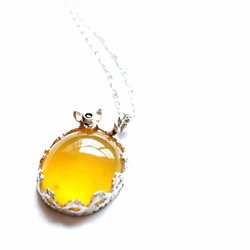 黃金蛋白石 黃色蛋白石 沙弗萊石 手工珠寶 純銀首飾 yellow Opal with Tsavorite ne 第2張的照片