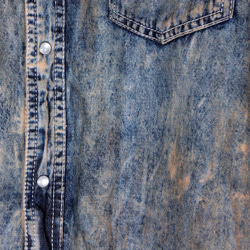 "KAKISHIBU" Dyed Denim Shirts (L) 8枚目の画像