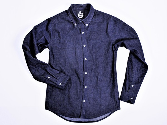 10oz denim button-down shirts　JAPAN MADE 第3張的照片