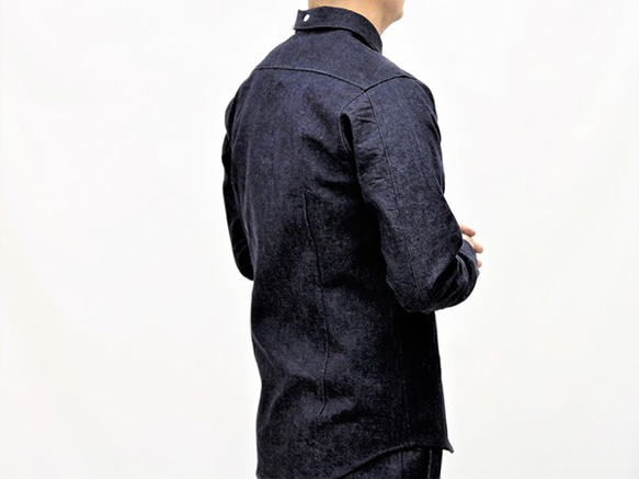 10oz denim button-down shirts (switching silk)　JAPAN MADE 第2張的照片