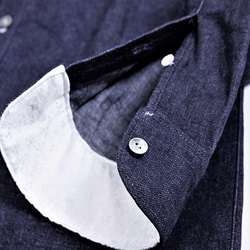 10oz denim button-down shirts (switching silk)　JAPAN MADE 第9張的照片