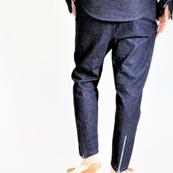 10oz denim Tapered pants (switching chambray)  JAPAN MADE 第2張的照片