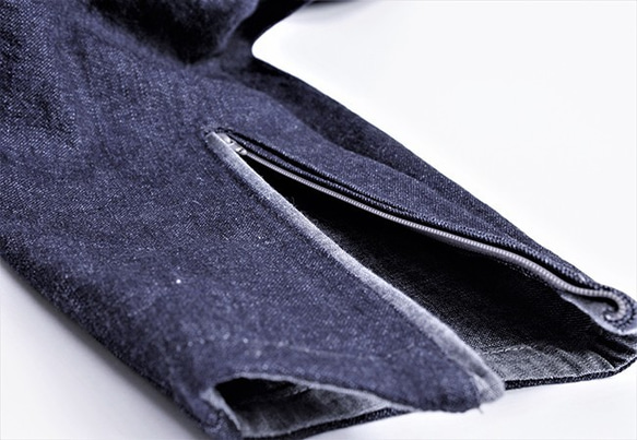 10oz denim Tapered pants (switching chambray)  JAPAN MADE 第6張的照片