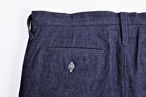 10oz denim Tapered pants (switching chambray)  JAPAN MADE 第8張的照片