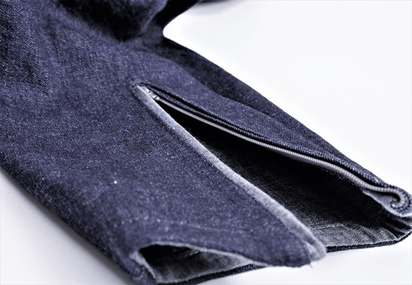 10oz denim two-pieces set-up (switching chambray) JAPAN MADE 第9張的照片