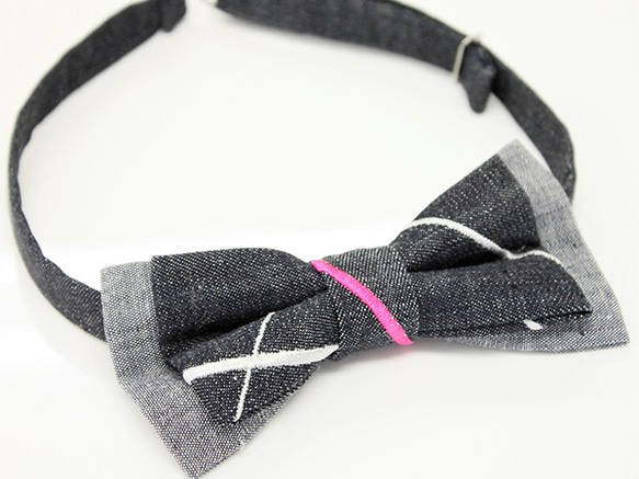 bow tie double collar Original embroidery 第3張的照片