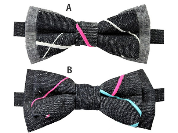 bow tie double collar Original embroidery 第4張的照片