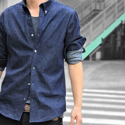 Beautiful casual denim shirt 第8張的照片