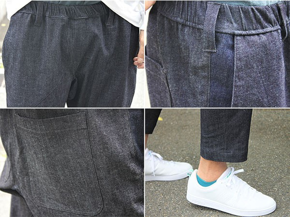 [再次上架決定] [第二受歡迎的輪廓]錐形寬鬆褲8oz岡山生產的高品質平板牛仔使用 第10張的照片
