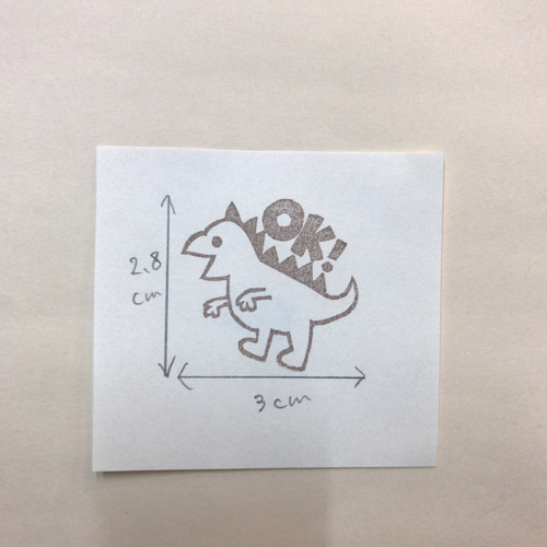 消しゴムはんこ(恐竜・OK!） はんこ・スタンプ huit8./消しゴム