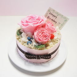 &quot;NEW&quot;アマランスラウンドケーキ（バラ）ピンクの花セレモニーをバラ 2枚目の画像