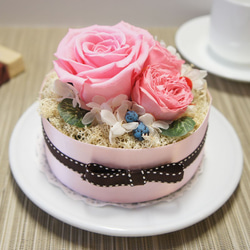 &quot;NEW&quot;アマランスラウンドケーキ（バラ）ピンクの花セレモニーをバラ 7枚目の画像