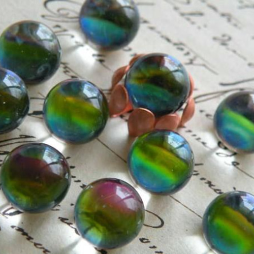 再入荷♪＊ヴィンテージ チェコ製 レア! シャボン玉ドームカボション