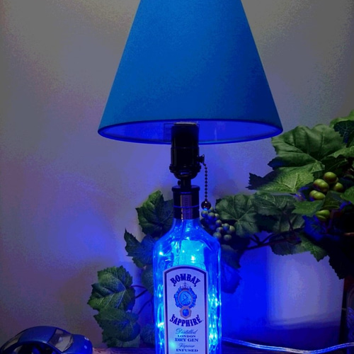 ボンベイサファイア・リメイクボトルランプ LED スタンドライト