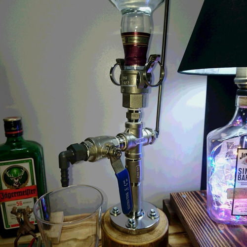 ウイスキーディスペンサー（ブルー） 男前インテリア お酒サーバー