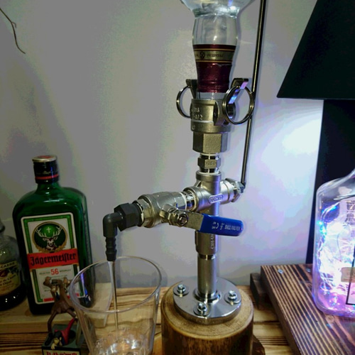 ウイスキーディスペンサー（ブルー） 男前インテリア お酒サーバー