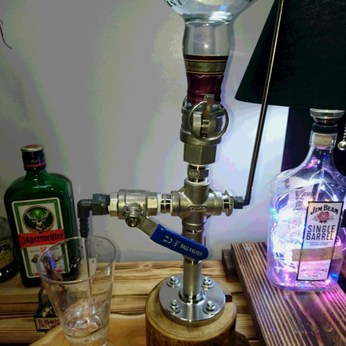 ウイスキーディスペンサー（ブルー） 男前インテリア お酒サーバー