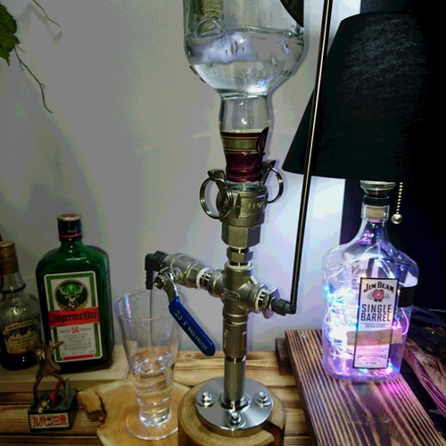 ウイスキーディスペンサー（ブルー） 男前インテリア お酒サーバー