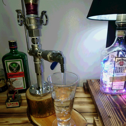 ウイスキーディスペンサー（ブルー） 男前インテリア お酒サーバー