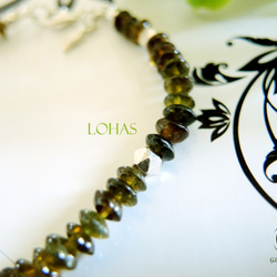 《LOHAS 生命綠》 簡約感漸層綠碧璽純銀手鍊 第2張的照片
