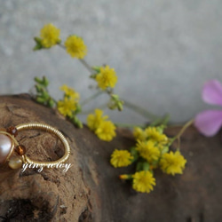 幸せミフラニ語天然石ジュエリーの装飾品の真珠の指輪を持っています 4枚目の画像