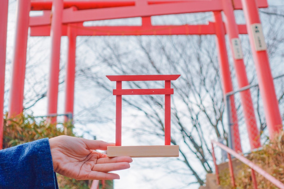 【日本神社風耳環系列】小鳥居耳環架/ 耳針/ 耳夾 第1張的照片