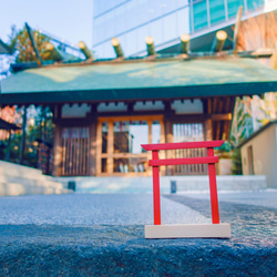 神社の風ピアス/ イヤリング- イヤリングホルダー 3枚目の画像