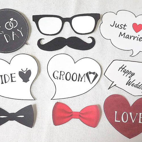 結婚式♡フォトプロップス12本セット☺︎︎✩ フォトプロップスにフォトブース、フォトツリー！写真で楽しむ ウェルカムボード