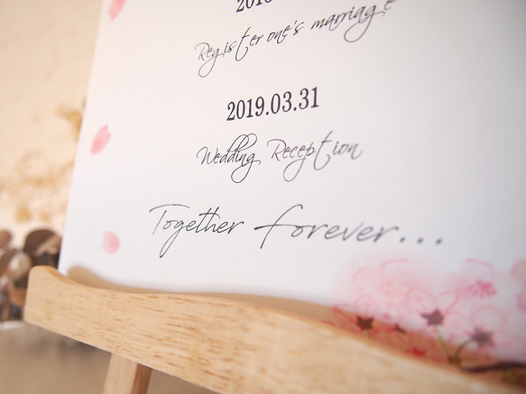 lovestory 桜 さくら 結婚式 ウェルカムボード 4枚目の画像