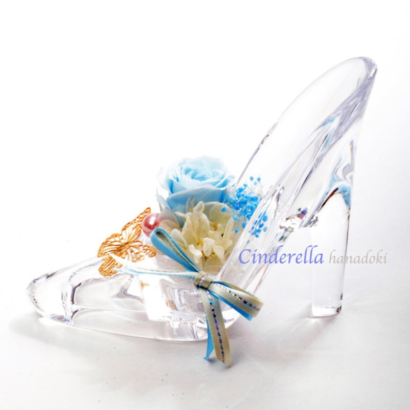 シンデレラ　ガラスの靴（ベビーブルー/簡易クリアボックス入り） 3枚目の画像