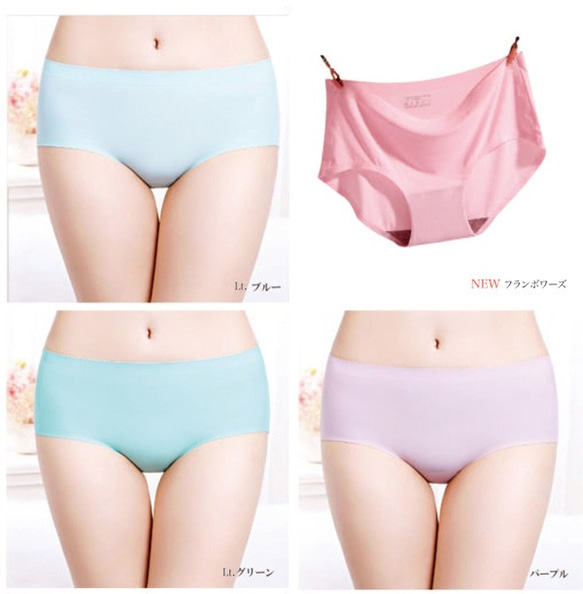 SUMMER SALE大きいサイズ限定【2枚選べる♪】シームレスショーツ パンツ 下着  無縫製 高通気性と伸縮性　下着 6枚目の画像