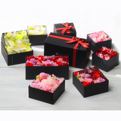 BOX保鮮花盒M /粉紅色深紅色檸檬綠 第9張的照片