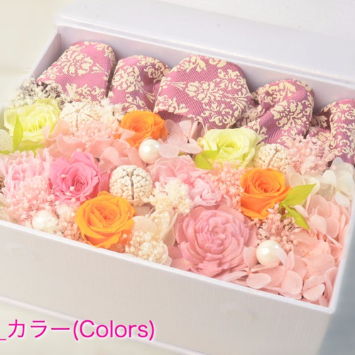 箱を開けると・・♪フォトフレームフラワーボックス！フォトメッセージ