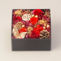 【聖誕限量】紅玫瑰花盒佈置M聖誕包裝兼容 第2張的照片