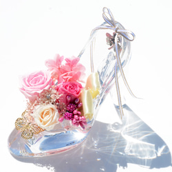 粉色水晶玻璃“玻璃鞋” Rose 3輪帶特殊情況 第6張的照片