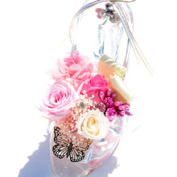 粉色水晶玻璃“玻璃鞋” Rose 3輪帶特殊情況 第7張的照片