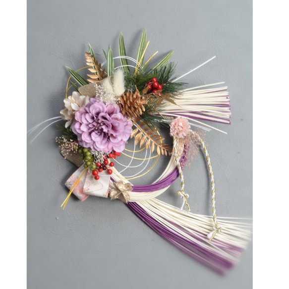 提前打折“ Creema Limited” 2020年新商品Shime繩裝飾c藤紫色 第2張的照片