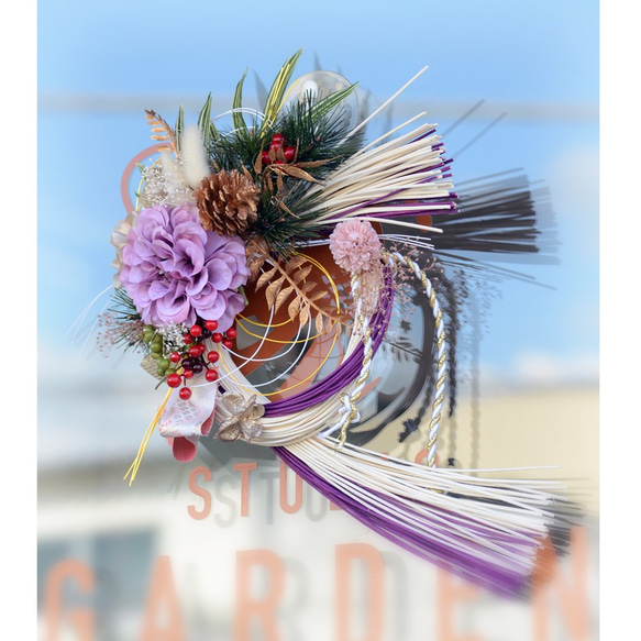提前打折“ Creema Limited” 2020年新商品Shime繩裝飾c藤紫色 第5張的照片