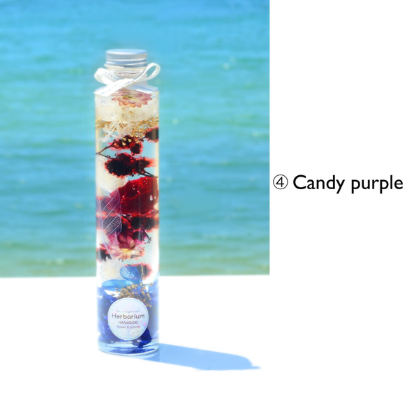 「Candy」選べる２点セット!　ハーバリウム  HANADOKI.RIUM 「花」の美しい「時」 7枚目の画像