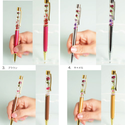 您可以選擇！植物標本室玫瑰圓珠筆和套房圓珠筆顏色請選擇4種顏色 第3張的照片