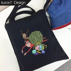 【kuroi-T】【聖誕禮物】 文創風直式帆布包 第1張的照片