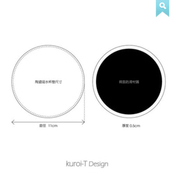 セミコロン計画、希望吸収性セラミックコースター 3枚目の画像