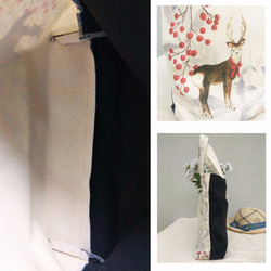 [名前]カスタムの蝶/キャンバス印刷/手作りバッグ - ギフトトートバッグ 3枚目の画像