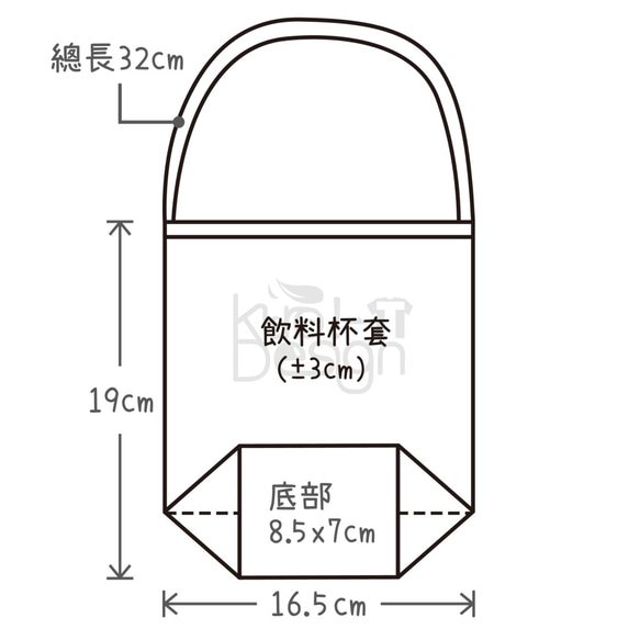 客製∣帆布飲料環保杯套 第9張的照片