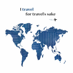 I travel  for travel’s sake」∣直式帆布包 第8張的照片