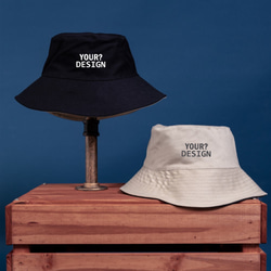 【情人節禮物首選】客製｜雙色漁夫帽（黑色 / 卡其）兩件組 第1張的照片