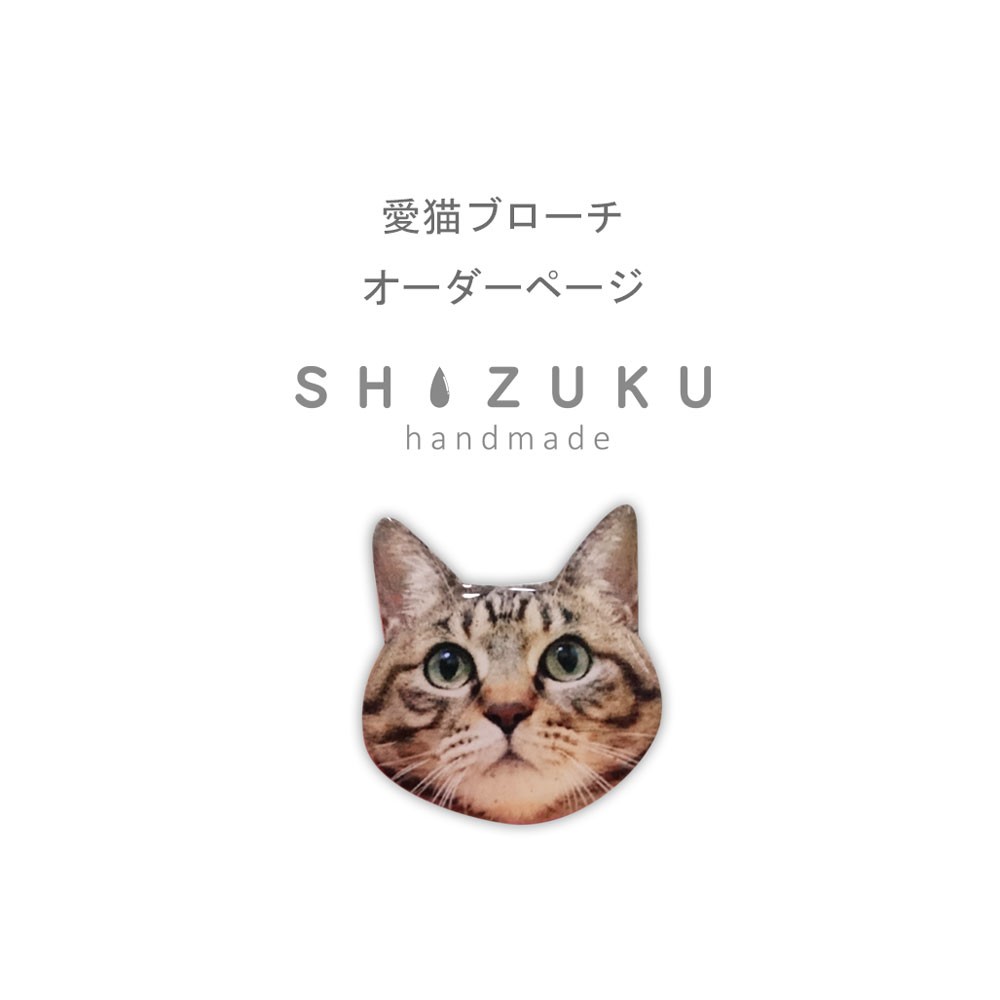 愛猫 愛犬 オーダーブローチ おもちゃ・ペット小物 SHIZUKU handmade