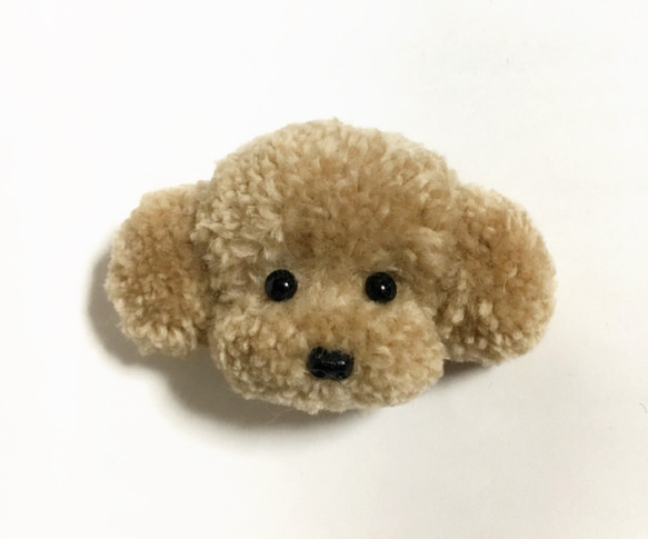確認用】毛糸ポンポン トイプードルキーホルダー （受注制作 毛糸の 