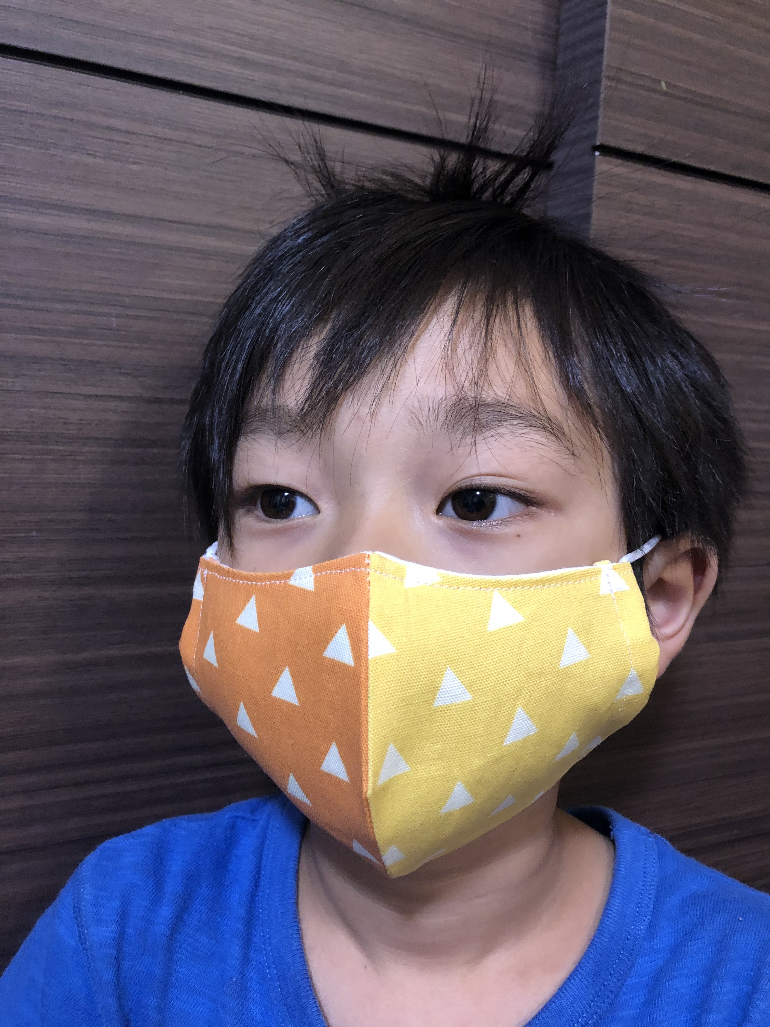ハンドメイドインナーマスク子供用3枚 スター柄