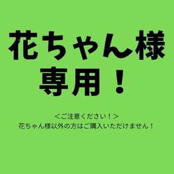 花ちゃん様専用！　＊他の方はご購入できません！ 1枚目の画像